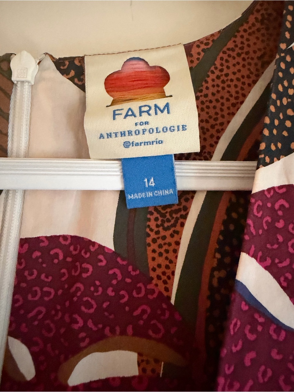 Farm Rio by Anthropologie V-Neck Floral Print Maxi Dress in Brown Multi - Picture 4 of 8